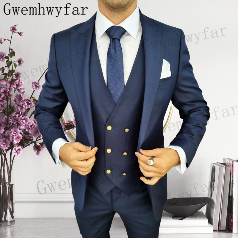 Men'S Formal Wear In Wedding - Gwenhwyar tuksedo pria, jaket Blazer celana