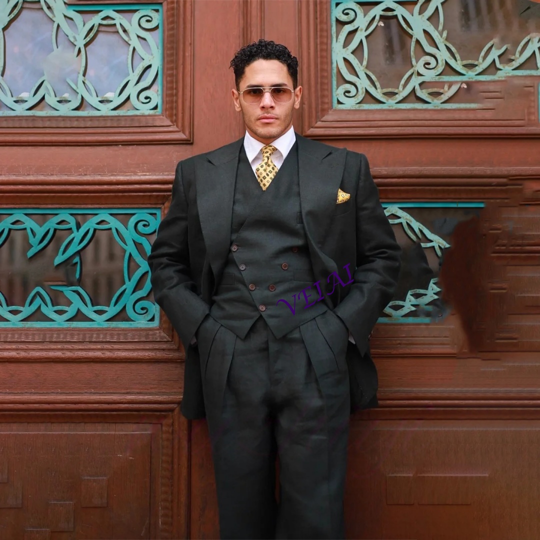 Men'S Formal Wear Waistcoat - Setelan Tuxedo 3 Potong Slim Fit