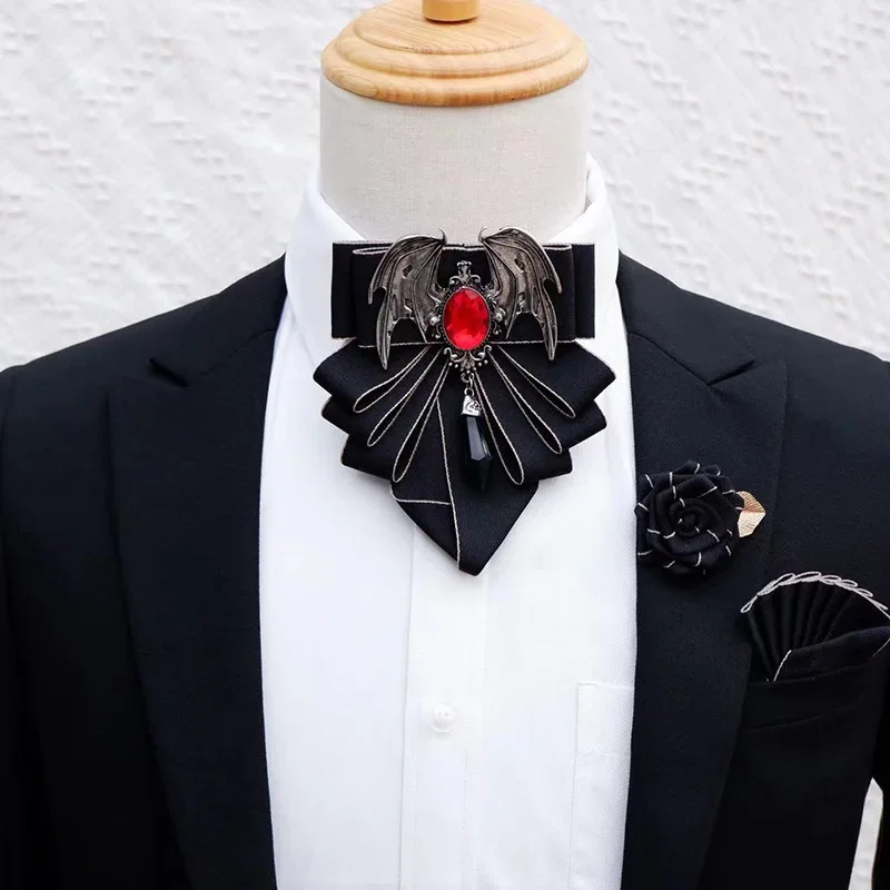 Men Formal Wear With Tie - Bros dasi kupu-kupu pria, setelan baju