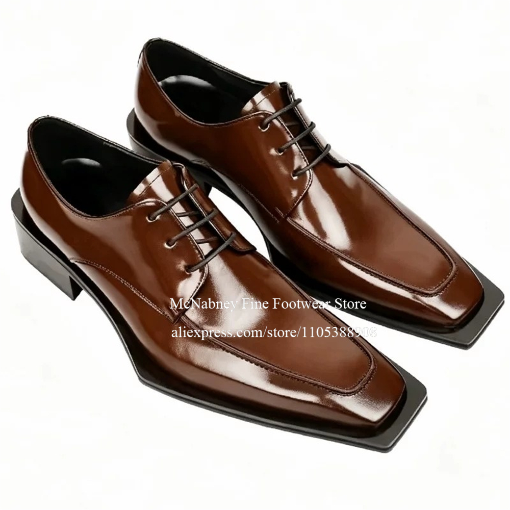 Men'S Formal Wear - Sepatu Kulit Berpaku Kancing Model Oxford