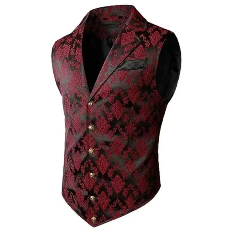 Rompi Slim Fit Gaya Retro Ingg - Men'S Formal Wear Waistcoat ulasan dan harga