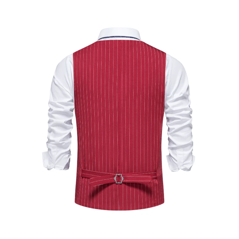 Rompi Jas Garis Merah Baru 202 - Men'S Formal Wear Waistcoat ulasan dan harga