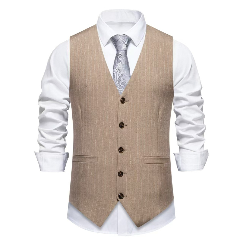 Rompi Jas Garis Merah Baru 202 - Men'S Formal Wear Waistcoat ulasan dan harga