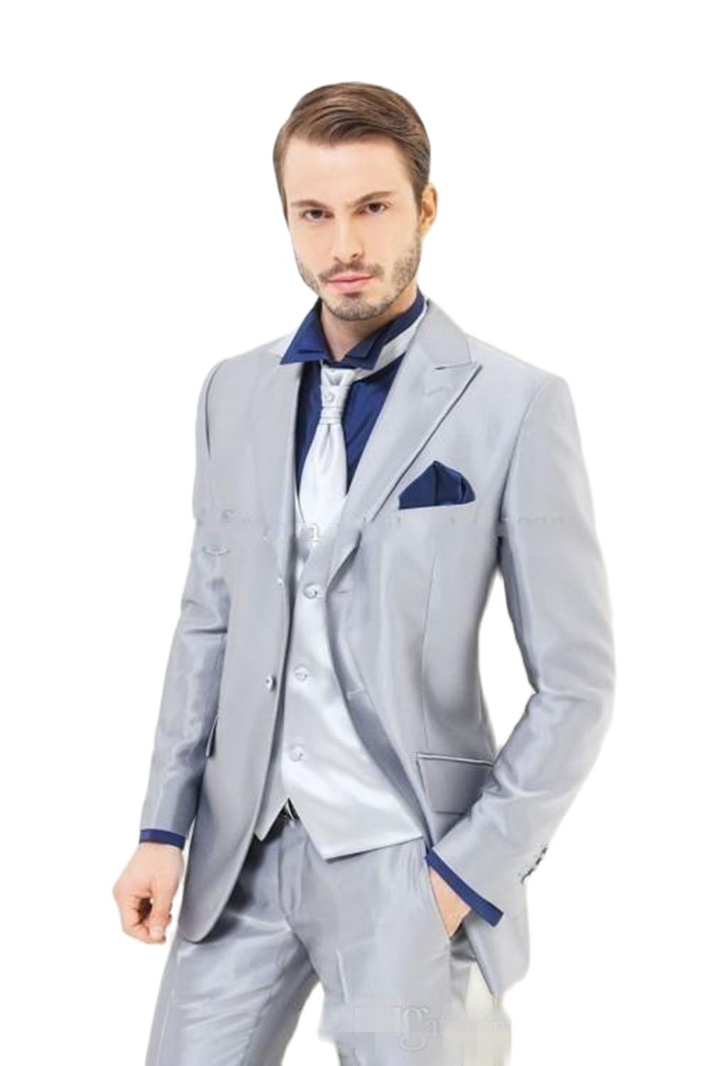 Setelan Pria Satin Berkilau Pe - Men Formal Wear For Dinner ulasan dan harga