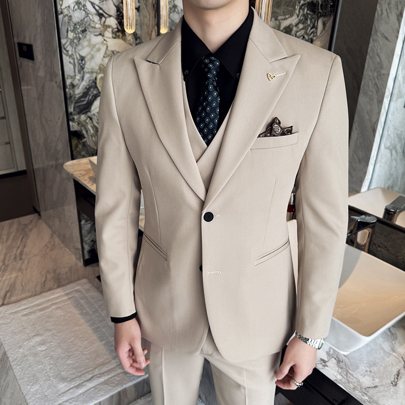 Setelan Pria Putih 3 Potong Sl - Men Formal Wear For Dinner ulasan dan harga