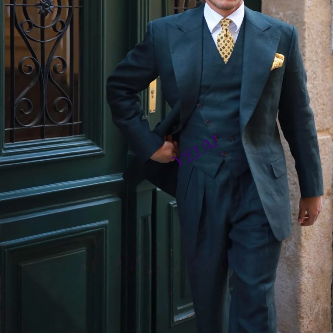 Setelan Tuxedo 3 Potong Slim F - Men'S Formal Wear Waistcoat ulasan dan harga