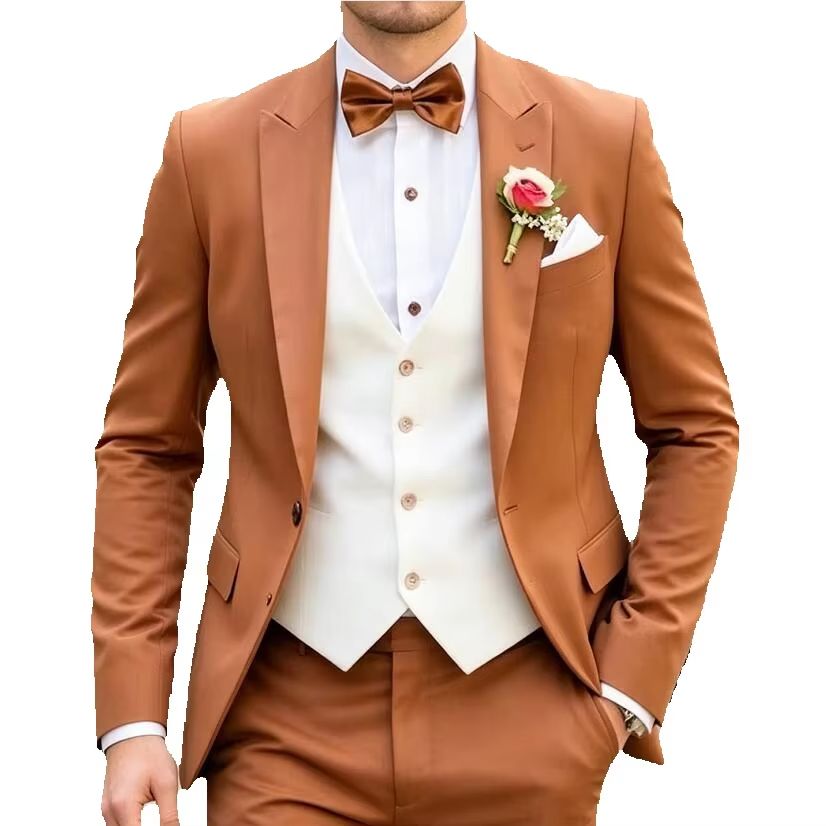 Setelan Jas Pria 3 Potong Klas - Men'S Formal Wear Waistcoat ulasan dan harga
