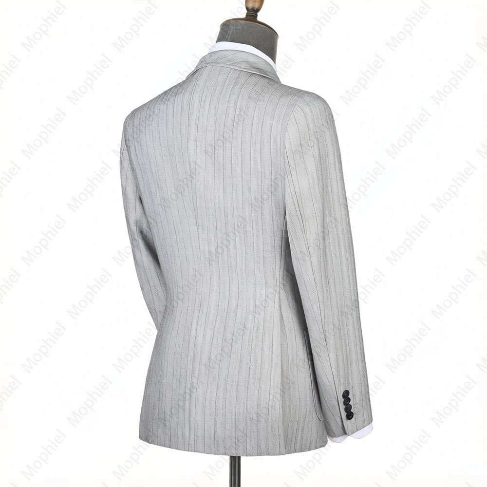 Jas Pria Mophiel Abu-Abu Muda  - Men Formal Wear Pants ulasan dan harga