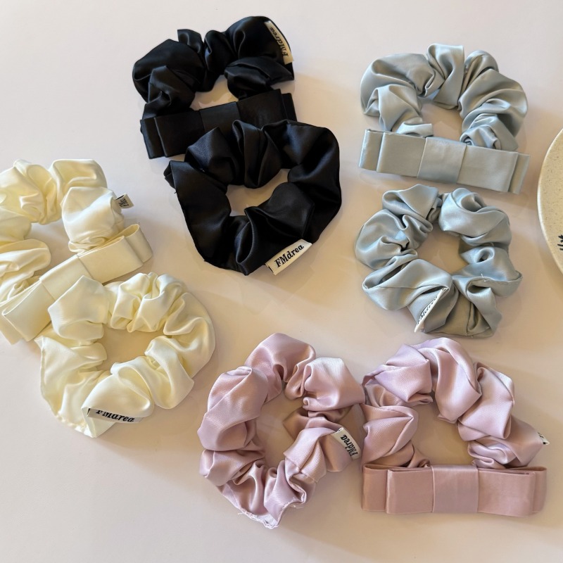 Ikat Rambut Elastis Pita Satin - Satin Bow Tie ulasan dan harga