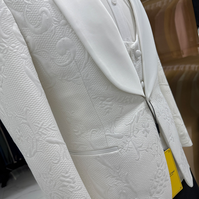 Setelan Jas Pria Putih 3 Poton - Men'S Formal Wear In Wedding ulasan dan harga
