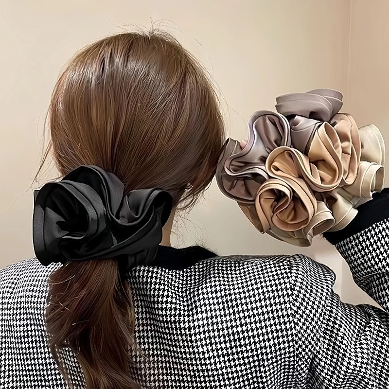 Scrunchie Satin Korea, Ikat Ra - Satin Bow Tie ulasan dan harga