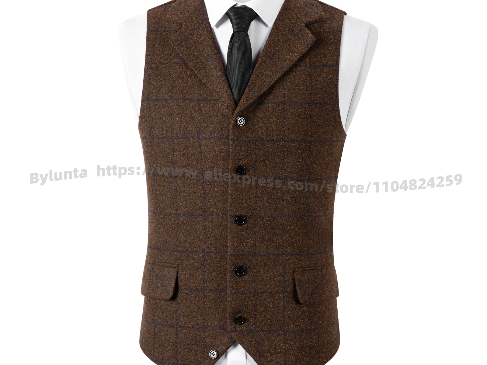 Rompi Jas Pria Motif Kotak-kot - Men'S Formal Wear Waistcoat ulasan dan harga