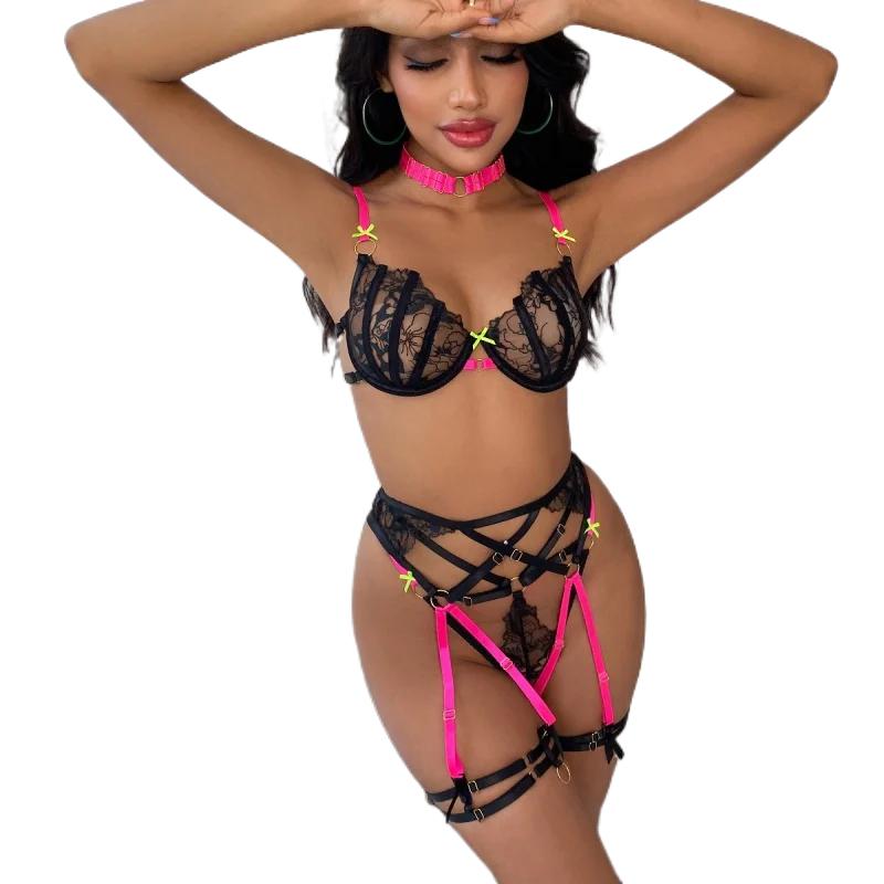 Bikini Fashion seksi 6 potong, - Satin Bow Tie ulasan dan harga
