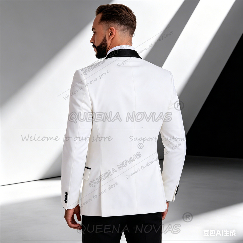 Setelan Jas Putih Elegan Pria  - Men'S Formal Wear Attire ulasan dan harga