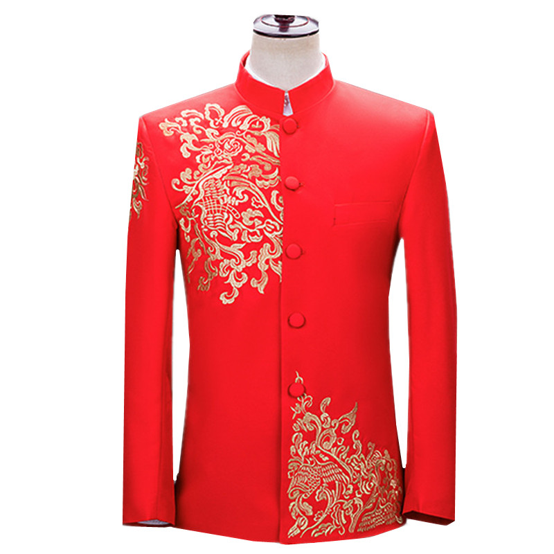 Jas Pria Bordir Baru Model Vin - Men'S Vintage Formal Wear ulasan dan harga