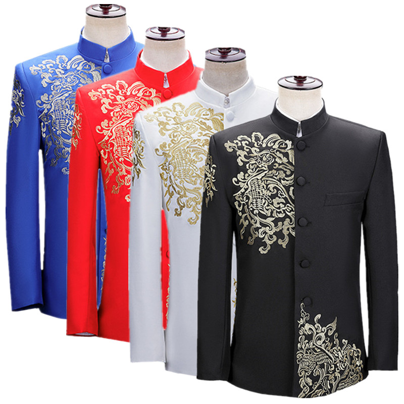 Jas Pria Bordir Baru Model Vin - Men'S Vintage Formal Wear ulasan dan harga