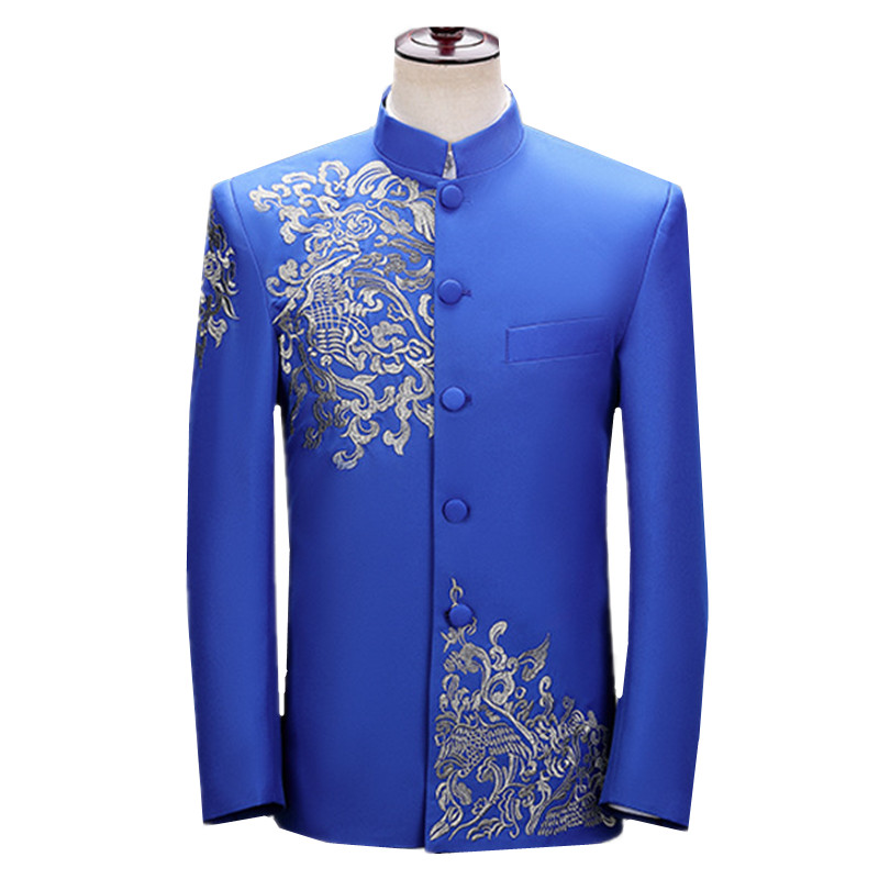 Jas Pria Bordir Baru Model Vin - Men'S Vintage Formal Wear ulasan dan harga