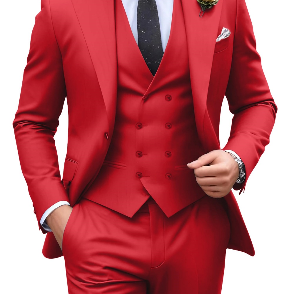 3 Stel Jas Pria Warna Solid Un - Men'S Formal Wear In Wedding ulasan dan harga