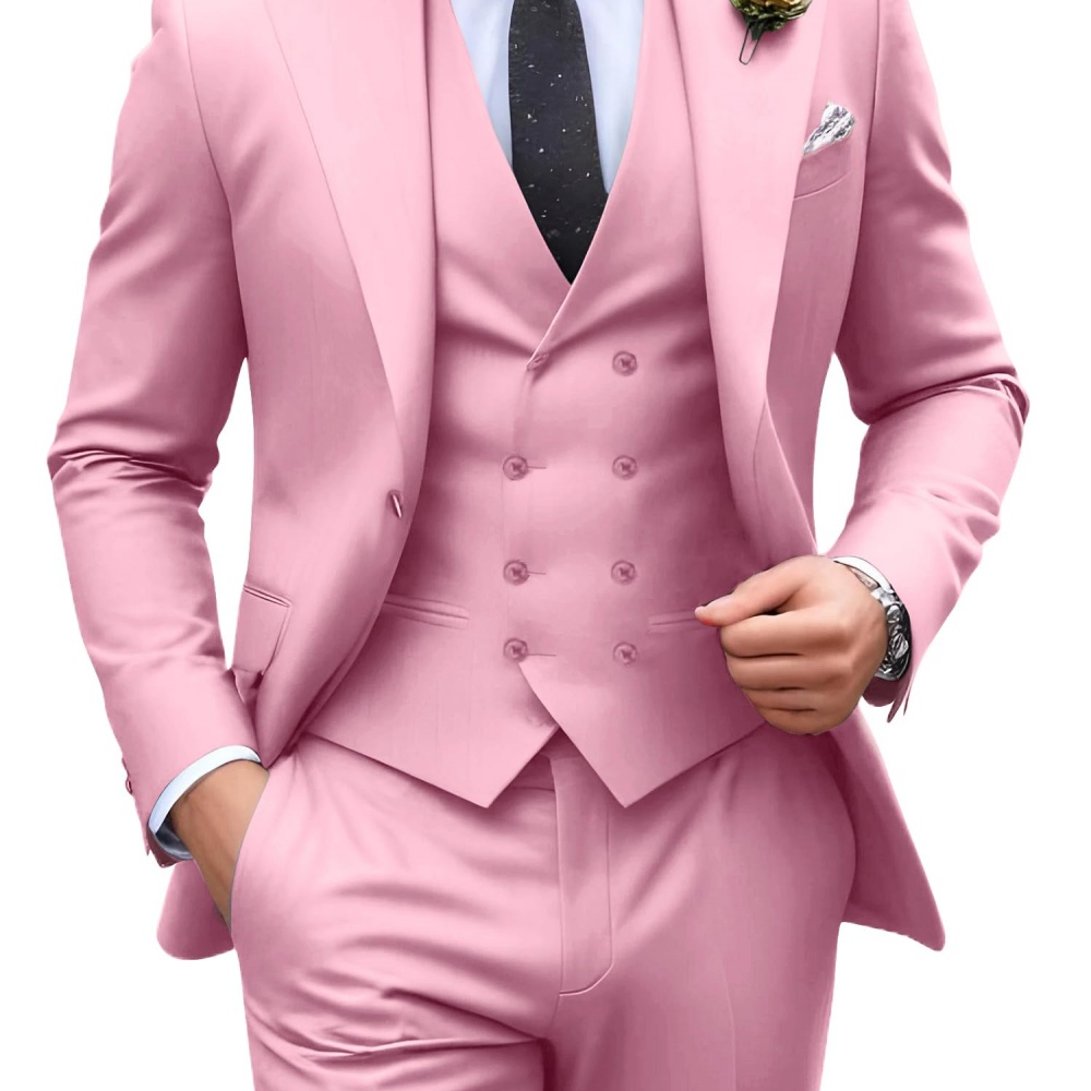3 Stel Jas Pria Warna Solid Un - Men'S Formal Wear In Wedding ulasan dan harga