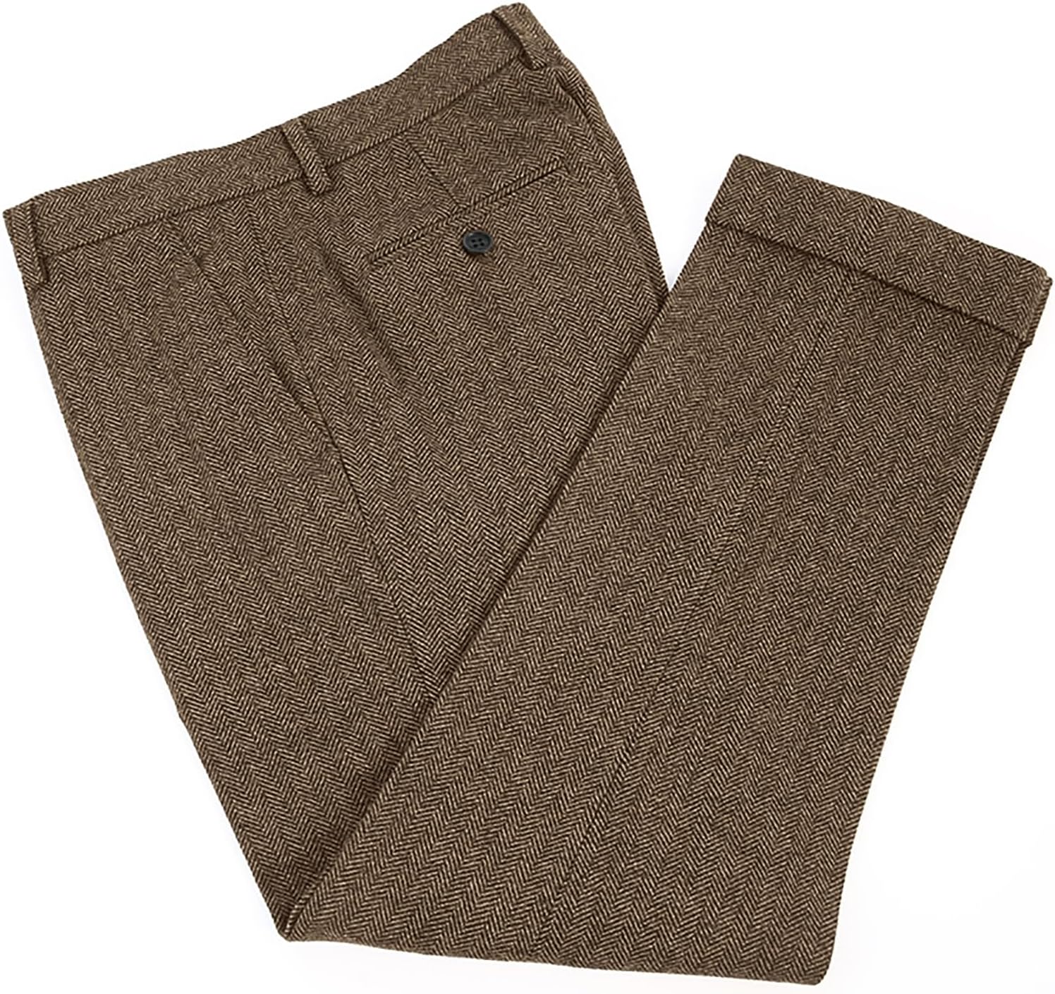 Celana Panjang Tweed Herringbo - Dress Pant Flat Front ulasan dan harga