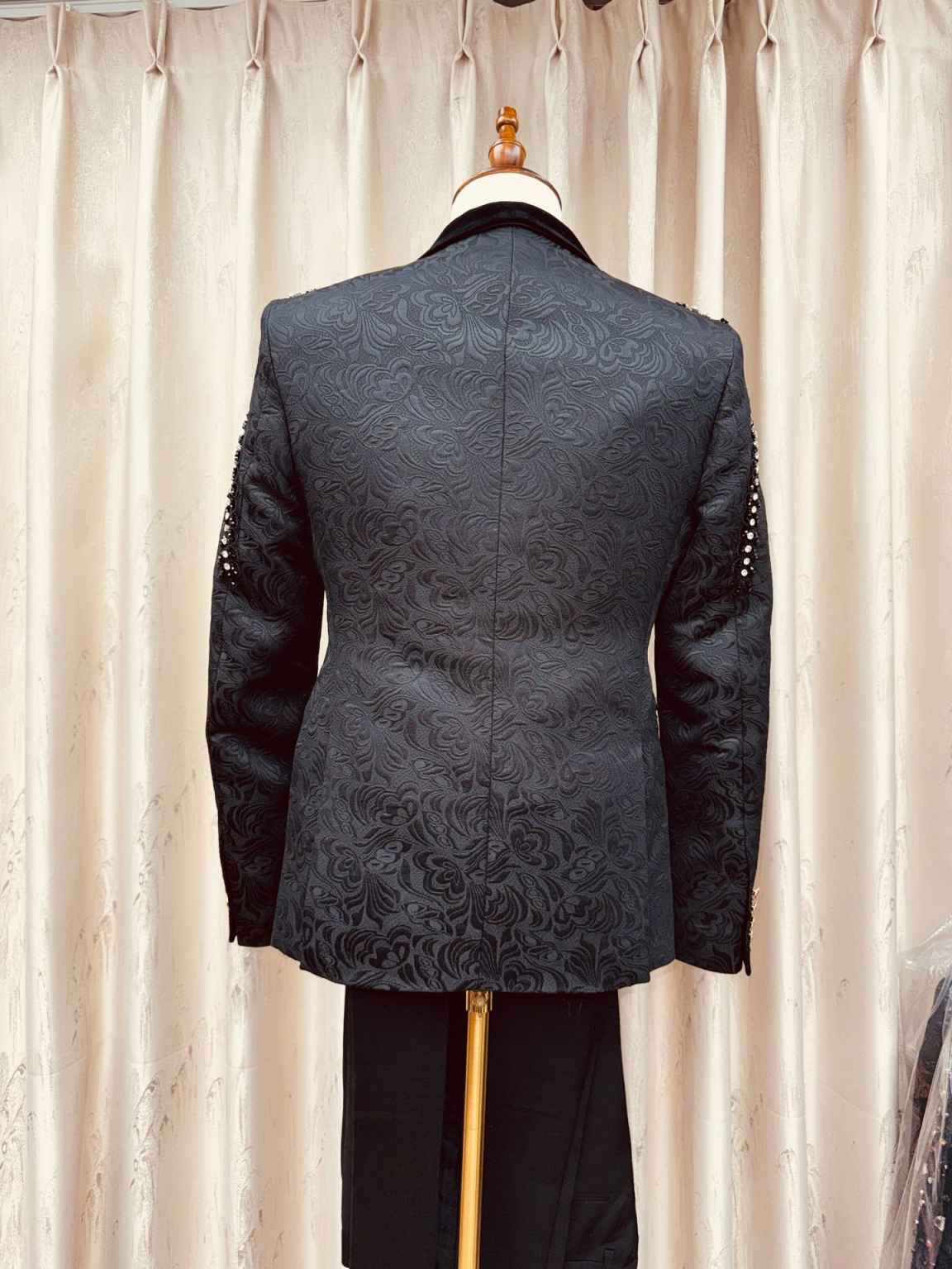 Setelan Pria Kristal Mewah 3 P - Men'S Formal Wear Waistcoat ulasan dan harga