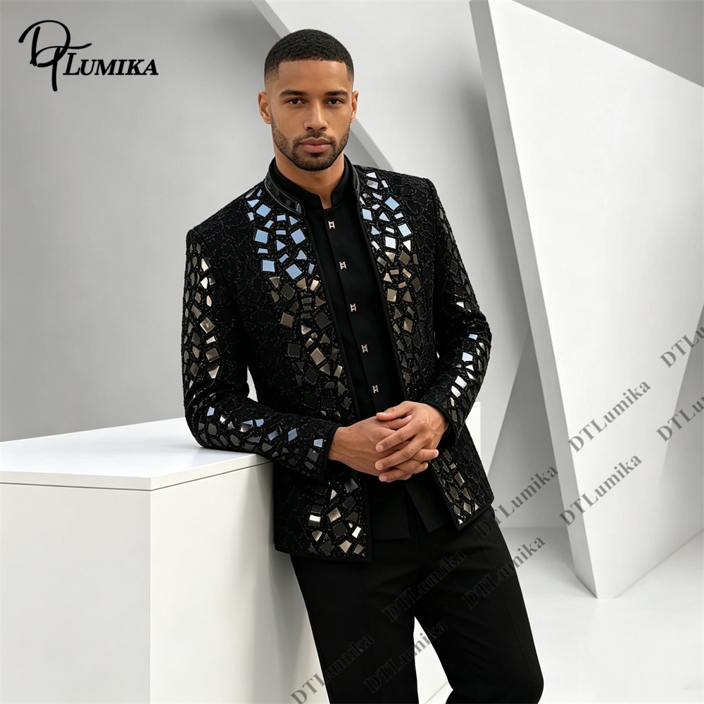 Setelan Jas Pria Kerah Mandari - Men Formal Wear Pants ulasan dan harga