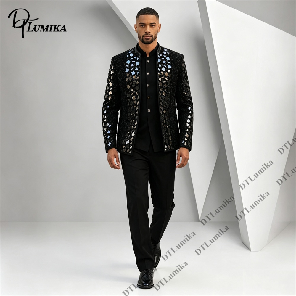 Setelan Jas Pria Kerah Mandari - Men Formal Wear Pants ulasan dan harga