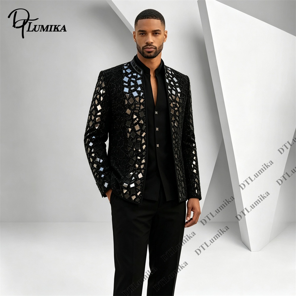 Setelan Jas Pria Kerah Mandari - Men Formal Wear Pants ulasan dan harga