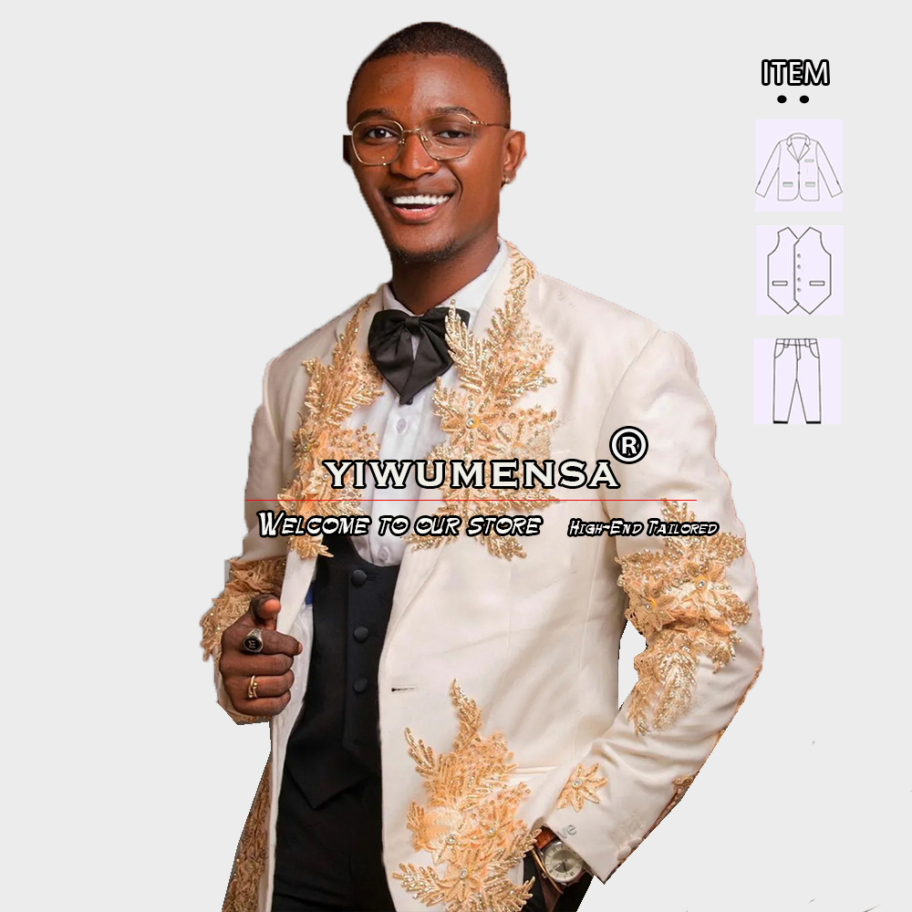Setelan 3 Potong Kustom Pakaia - Men'S Formal Wear In Wedding ulasan dan harga