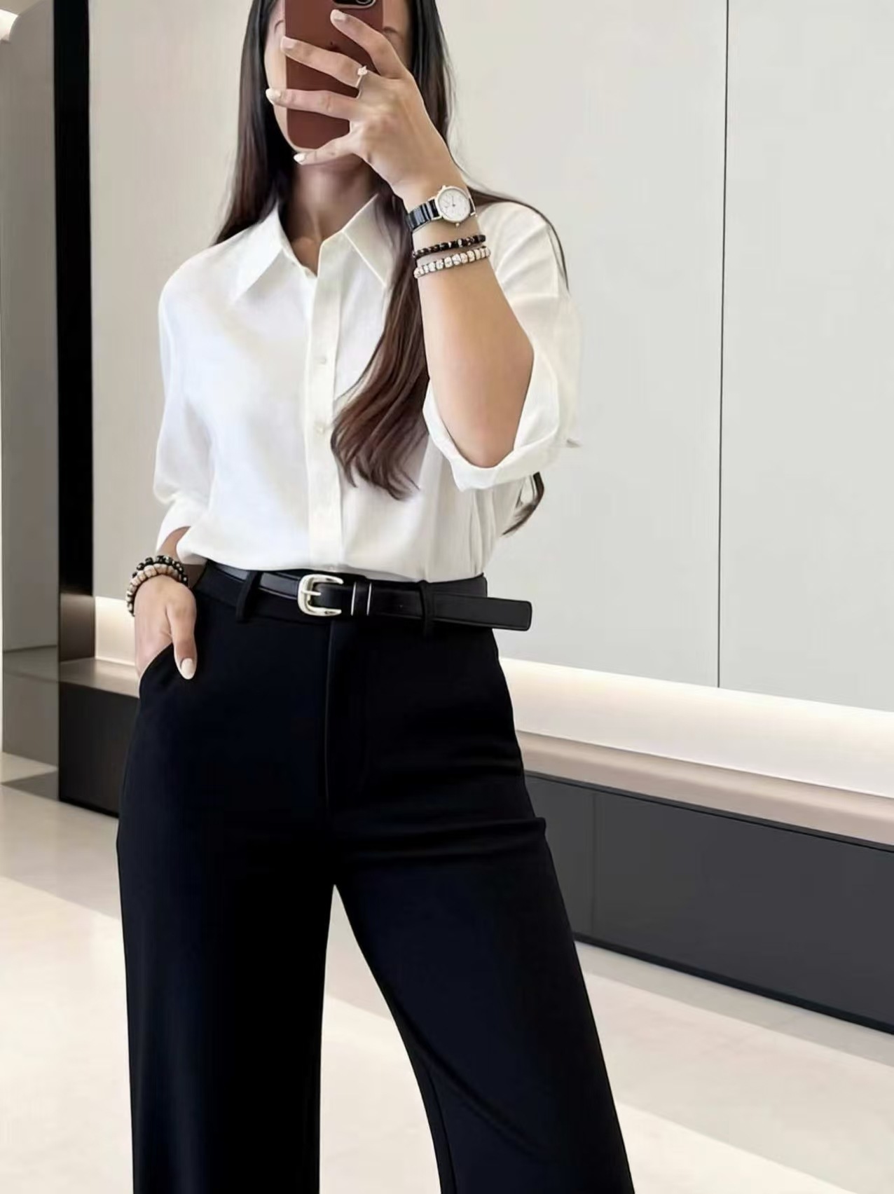 Celana Palazzo High Rise denga - Dress Pant Flat Front ulasan dan harga