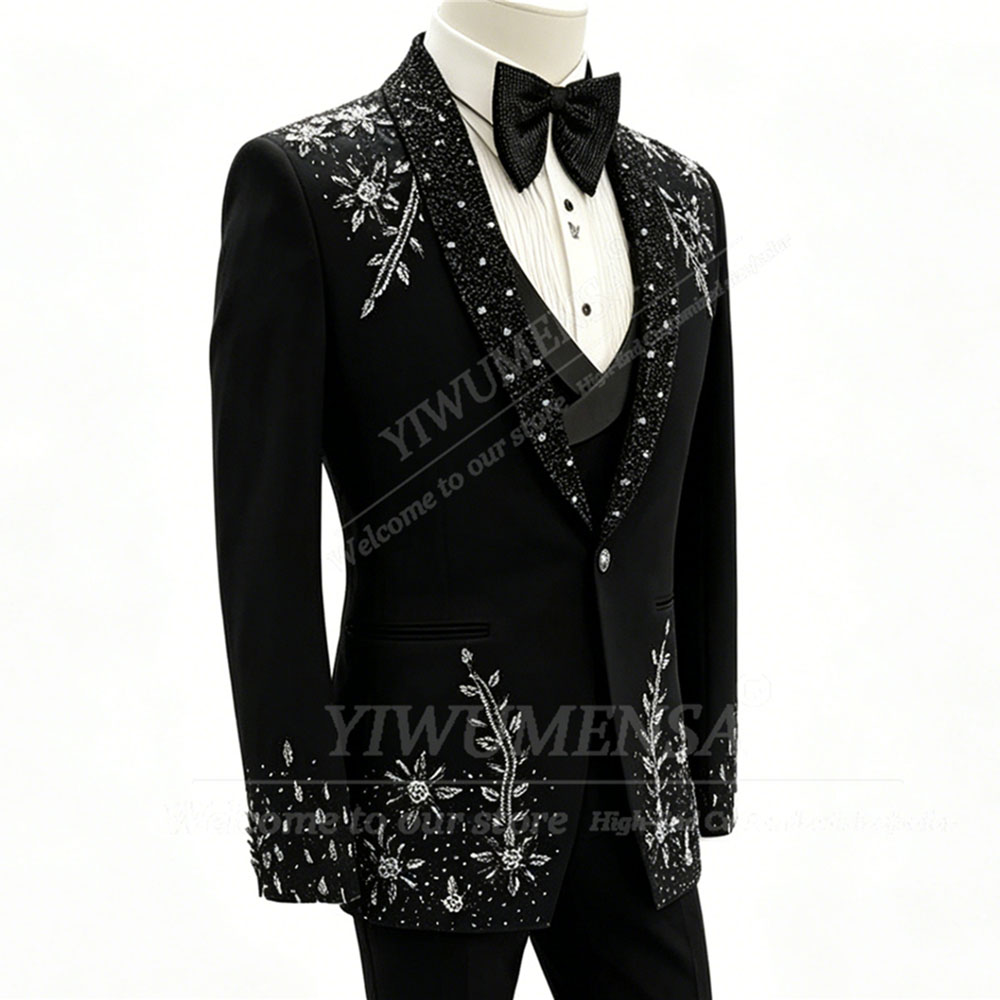 Setelan Manik-manik Kristal Ce - Men Formal Wear For Dinner ulasan dan harga