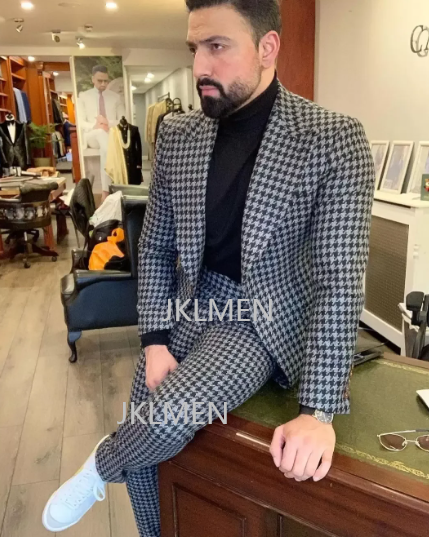 Setelan Pria Houndstooth 2 pot - Men'S Vintage Formal Wear ulasan dan harga
