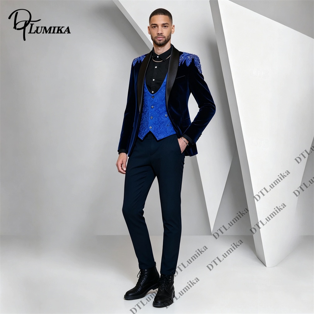 Setelan Pria 3 Potong Bahan Be - Men'S Formal Wear In Wedding ulasan dan harga